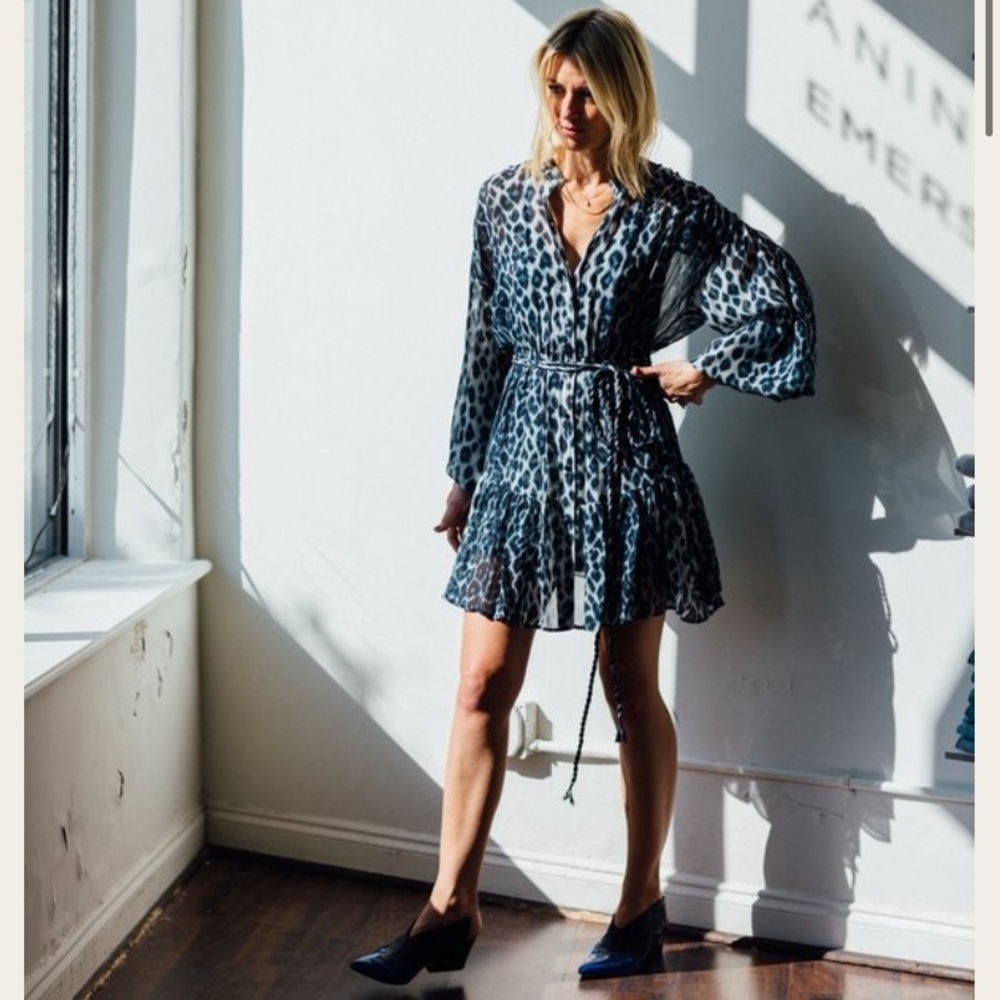 ALC Jen Silk animal print Dress